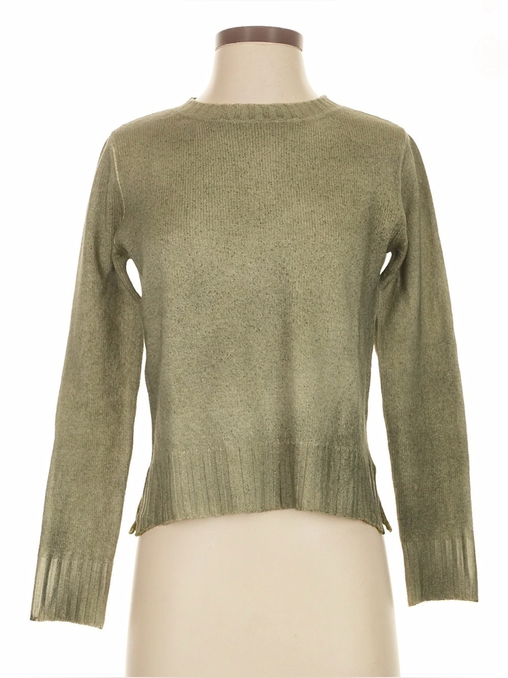 ALESSANDRO ASTE Italian Luxury Designer Cashmere Wool Green Sweater Size XS VGUC